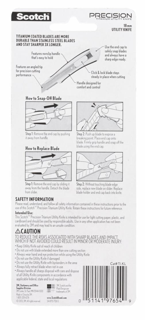 3M Replacement Blade 1-Blade Utility Knife