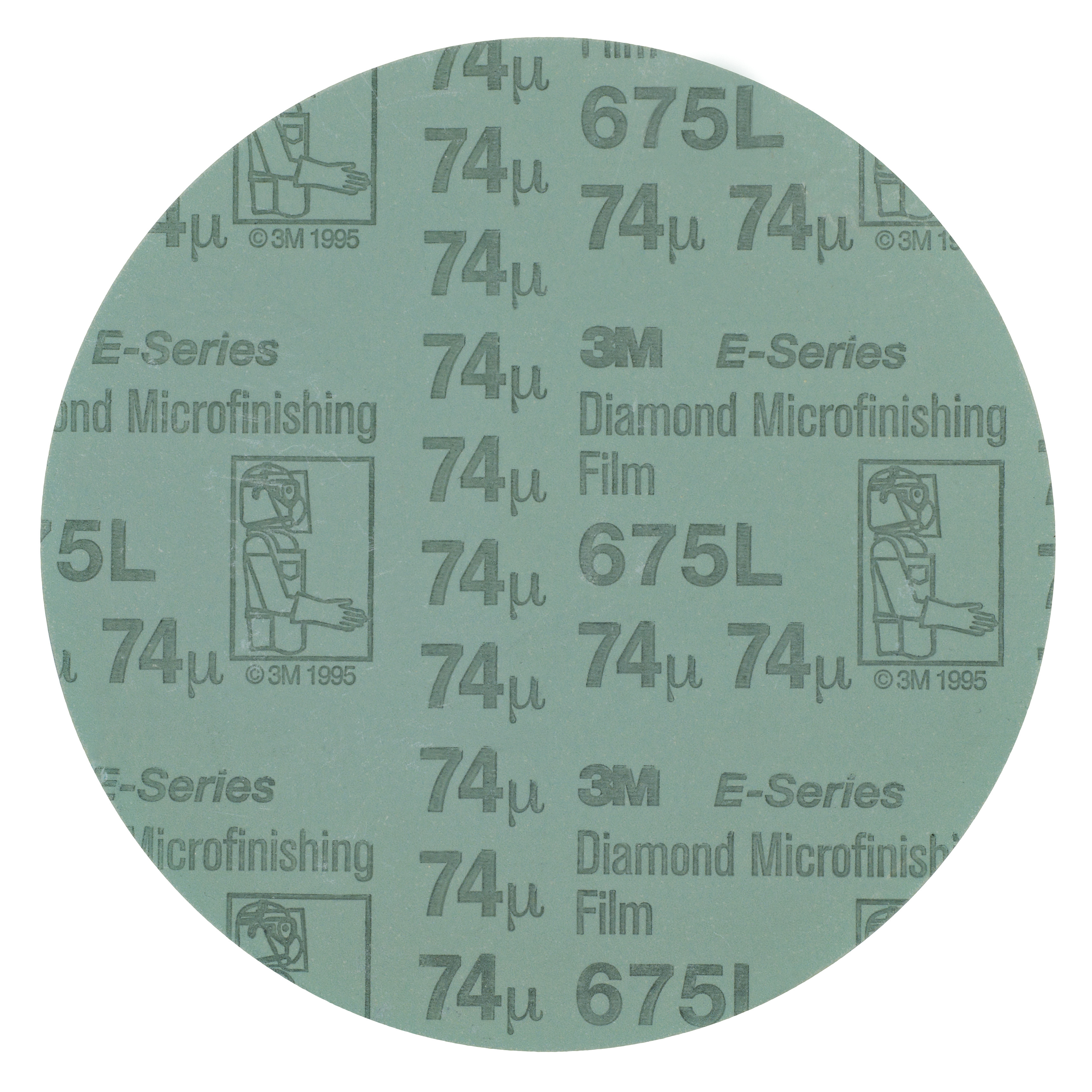 3M™ Diamond Microfinishing PSA Film Disc 675L, 12 in x NH 9 Mic, 3 ea/Case