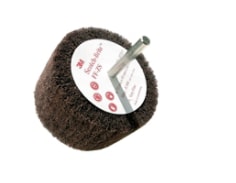 Brosse à lamelles abrasives non tissées sur tige 3M™ Scotch-Brite™ FF-ZS, Gris, 100 mm x 45 x 6