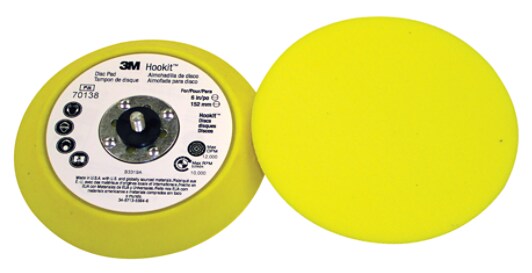3M™ Hookit™ Base Disco de Lija 70138, 6'' sin Aspiración MED, 10 Bases/Caja  | 3M Chile