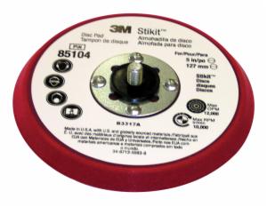 3M™ Stikit Low Profile Disc Pad 85104,Silver Face,Red Foam, 5 in x 3/8 in 5/16-24 External, 10 ea/Case image 3M™ Stikit Low Profile Disc Pad 85104,Silver Face,Red Foam, 5 in x 3/8 in 5/16-24 External, 10 ea/Caseimage