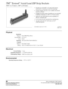 3M Textool 68-Pin LCC Standard Socket With Full Lid – ZIF, Gold Contacts, -55°C To 105°C