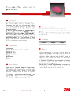 3M Prot Resp Reut - Cartucho mixto 60924