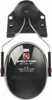 3M™ Peltor™ Optime™ III Kapselgehörschutz H540P3B, Helmbefestigung, 34 dB, Schwarz