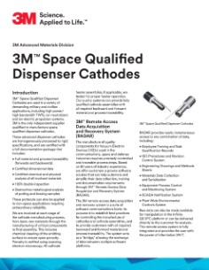 3M™ Space Qualified Dispenser Cathodes Data Sheet