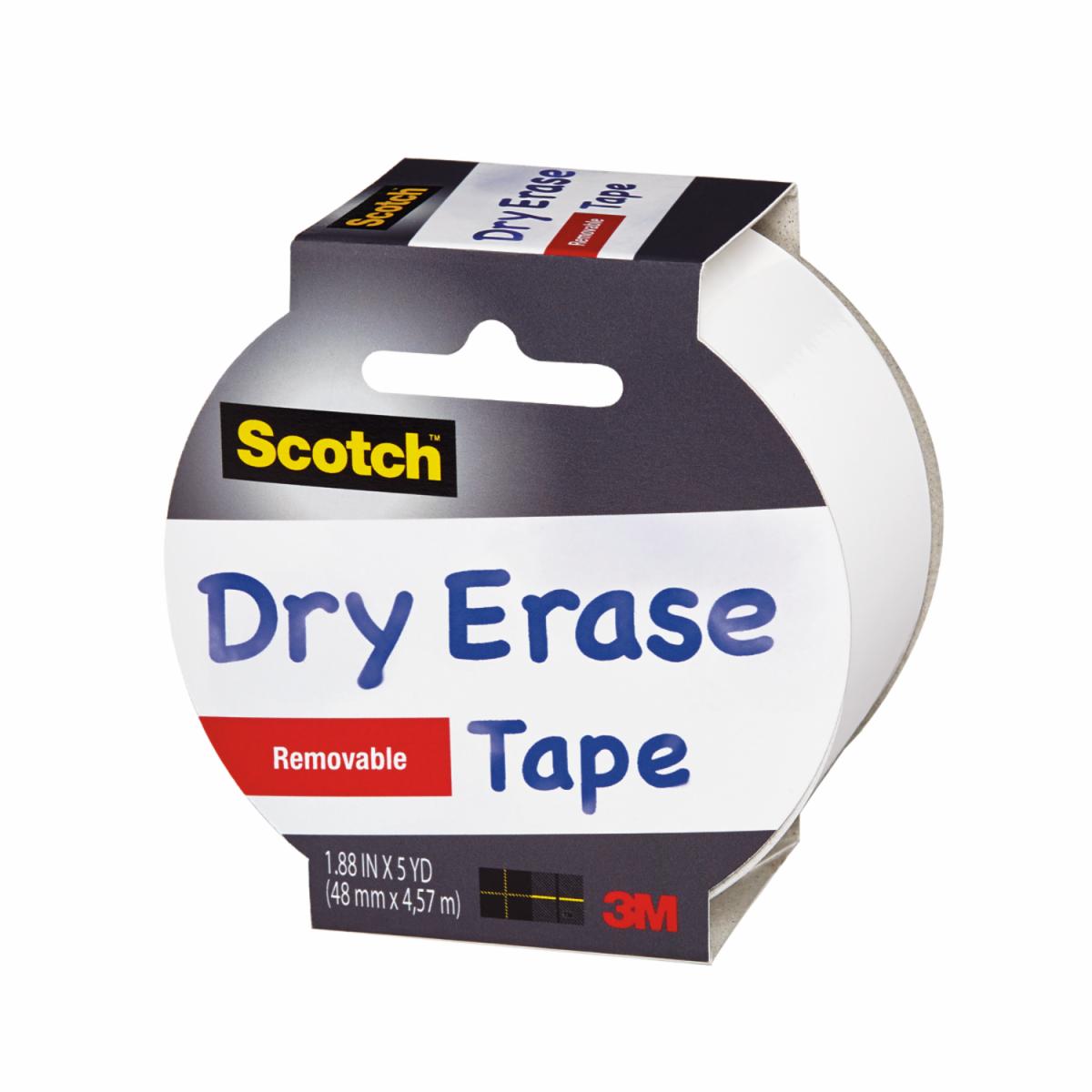 Scotch® Dry Erase Removable Tape 48mm x 4.57m 1905RDEWHT 3M
