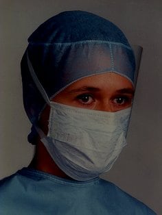 Tie on surgical mask faceshield 1818FS