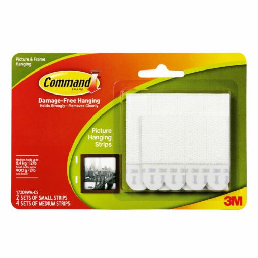 Command CMND 4-CT PICTURE HANGING STRPS at