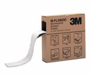 3M™ Maintenance Sorbent Folded M-FL550DD, 127 mm x 15.2 m, 3 Ea/Caseimage