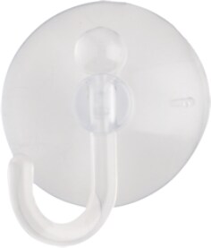 Merriway BH01993 Ganci A Ventosa In Plastica Trasparente – Set Da 6 Pezzi, Diametro 45 Mm, Adesivi A Ventosa Per Piastrelle, Vetro E Superfici Lisce