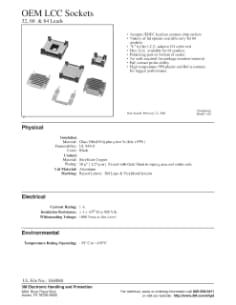 3M™ Chip Carrier Socket, PLCC Series TS1156