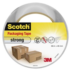 4501BRO Scotch(R) Strong Packaging Tape Brown 66m x 50mm 9UN/BOX