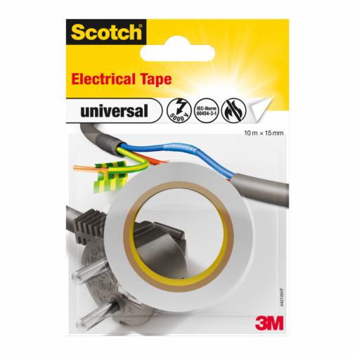 Scotch® valkoinen sähköteippi 10 m x 15 mm 1 rulla