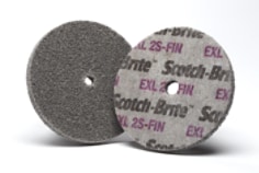 Scotch-Brite™ EXL Unitized Wheels 2S-FIN, 13716, 3"x1/4"x1/4"