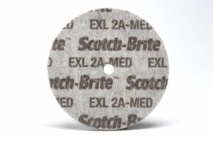 Scotch-Brite EXL Unitized Wheel, XL-UW, 2A Medium, 3 in x 3/8 in x 1/4 in, 10 ea/Caseimage