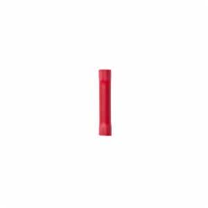 3M™ Highland BSV18Q Vinyl-Insulated Butted-Seam Standard Butt Connector, 22 to 18 AWG, Red, 25/Bag, 10 Bags/Caseimage