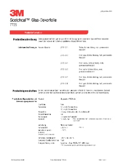 Produktinformation 3M™ Scotchcal™ Glasdekorfolie Serie 7725-300