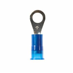 3M™ Scotchlok Ring Nylon Insulated, 100/bottle, MNG14-10R/LX, standard-style ring tongue fits around the stud, 500/Caseimage