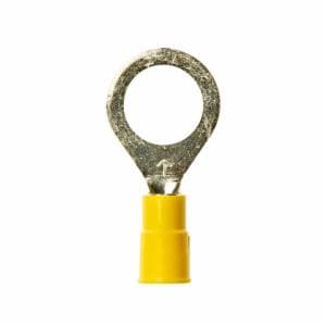 3M™ Nylon Insulated with Insulation Grip Ring Tongue Terminal 13-500-NB, standard-style ring tongue fits around the stud image 3M™ Nylon Insulated with Insulation Grip Ring Tongue Terminal 13-500-NB, standard-style ring tongue fits around the studimage