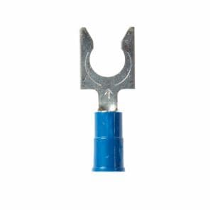 3M™ Scotchlok Locking Fork Vinyl Insulated, 100/bottle, MV14-14FLX, spring-like tongue firmly fits around the stud, 500/Case image 3M™ Scotchlok Locking Fork Vinyl Insulated, 100/bottle, MV14-14FLX, spring-like tongue firmly fits around the stud, 500/Caseimage