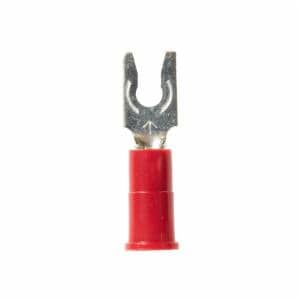 3M™ Scotchlok Locking Fork Vinyl Insulated, 100/bottle, MV18-4FLX, spring-like tongue firmly fits around the stud, 500/Case image 3M™ Scotchlok Locking Fork Vinyl Insulated, 100/bottle, MV18-4FLX, spring-like tongue firmly fits around the stud, 500/Caseimage