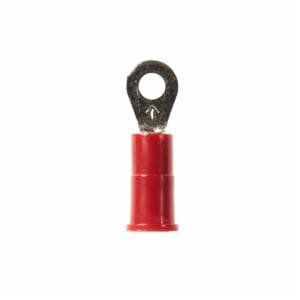 3M™ Scotchlok Ring Vinyl Insulated, 100/bottle, MV18-4R/SX, standard-style ring tongue fits around the stud, 500/Case image 3M™ Scotchlok Ring Vinyl Insulated, 100/bottle, MV18-4R/SX, standard-style ring tongue fits around the stud, 500/Caseimage