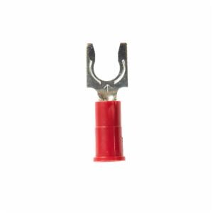 3M™ Scotchlok Locking Fork Vinyl Insulated, 100/bottle, MV18-10FLX, spring-like tongue firmly fits around the stud, 500/Caseimage