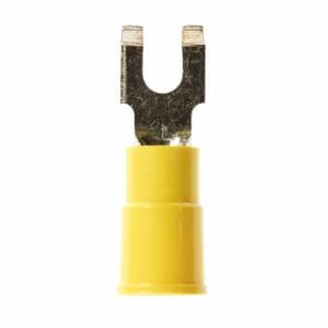 3M™ Scotchlok Block Flanged Fork, Vinyl Insulated Butted Seam MVU10-6FFBK, 12-10 AWG, 500/Caseimage