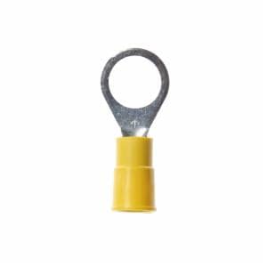 3M™ Scotchlok Ring Vinyl Insulated, 50/bottle, MVU10-38R/SX, standard-style ring tongue fits around the stud, 500/Caseimage