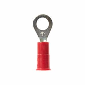 3M™ Scotchlok Ring Vinyl Insulated, 100/bottle, MVU18-10RX, standard-style ring tongue fits around the stud, 500/Case image 3M™ Scotchlok Ring Vinyl Insulated, 100/bottle, MVU18-10RX, standard-style ring tongue fits around the stud, 500/Caseimage