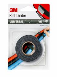 3M™ Universal Klettbinder 12 mm x 3 m, Grau/schwarz, 12 mm x 3 m