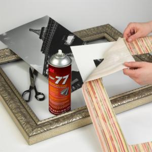3M™ Super 77 Classic Spray Adhesive, 24 fl oz Can (Net Wt 16.5 oz), 1/Case, Sample, NOT FOR SALE IN CA AND OTHER STATESimage