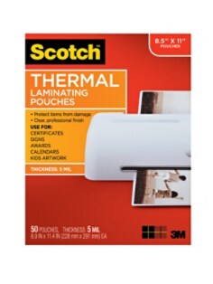 TP5854-50 Scotch (TM) Thermal Laminating Pouches