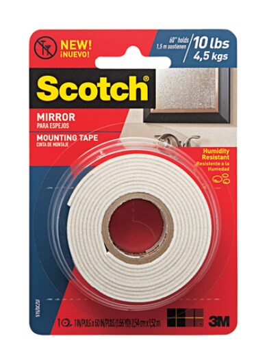 strong double sided tape for mirrors