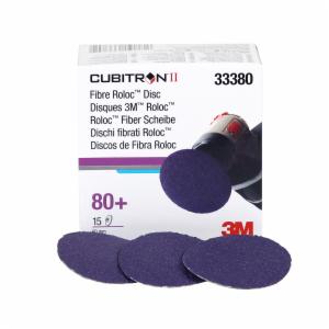 3M™ Cubitron II Roloc Fibre Disc 786C, 33380, 2 in (50 mm), 80+, 15 Discs/Carton, 6 Cartons/Caseimage