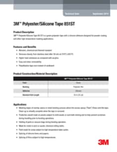 3M(TM) Polyester/Silicone Tape 851ST TDS