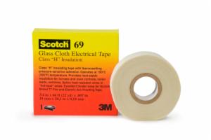 3M™ Glass Cloth Electrical Tape 69, 3/4 in x 36 yd, White, 12 Rolls/Case image 3M™ Glass Cloth Electrical Tape 69, 3/4 in x 36 yd, White, 12 Rolls/Caseimage