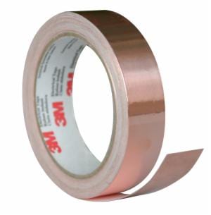 3M™ EMI Copper Foil Shielding Tape ECC 1181, 2 3/4 in x 60 yd, Bulk, 4 Rolls/Case image 3M™ EMI Copper Foil Shielding Tape ECC 1181, 2 3/4 in x 60 yd, Bulk, 4 Rolls/Caseimage