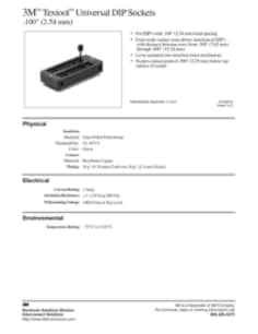 3M(TM Textool(TM Universal ZIP DIP Socket, TS0392